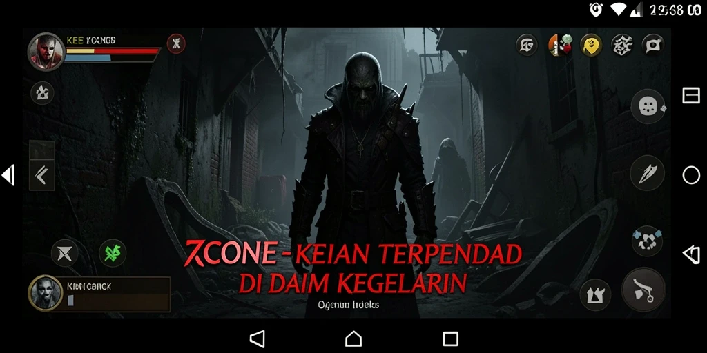 Tampilan gameplay 7CONE yang mendebarkan dan menyeramkan.