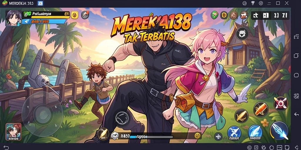 Tampilan gameplay menarik dari MERDEKA138 yang penuh aksi.