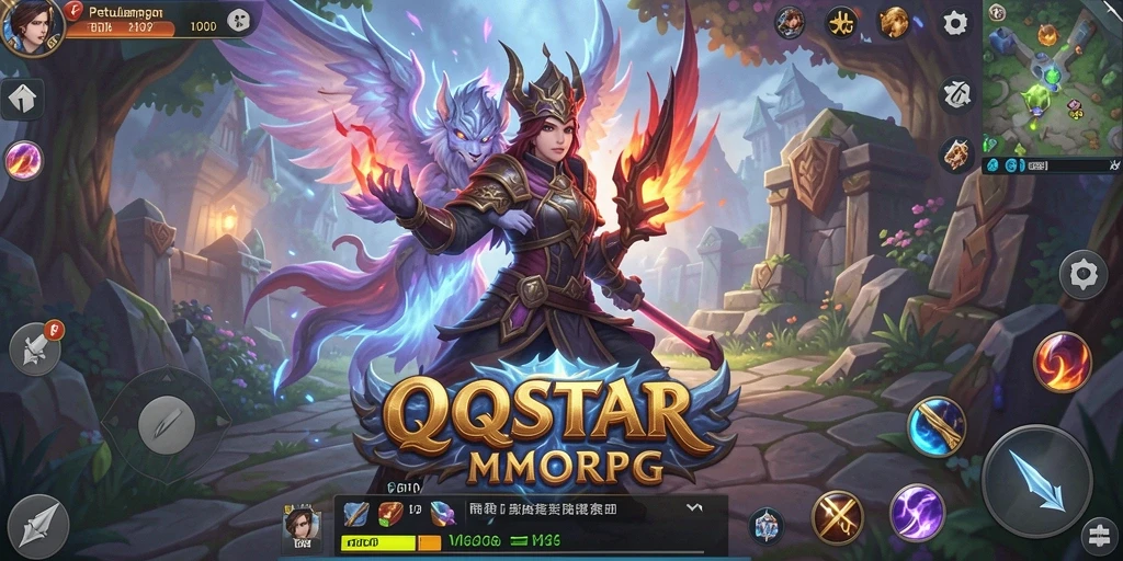 Tampilan gameplay menarik di dunia petualangan <strong>QQSTAR</strong> MMORPG.