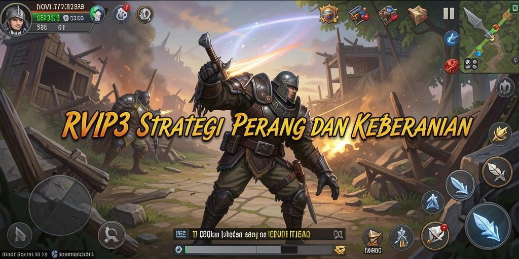 Tampilan gameplay RVIP3 yang mendebarkan dan penuh strategi.