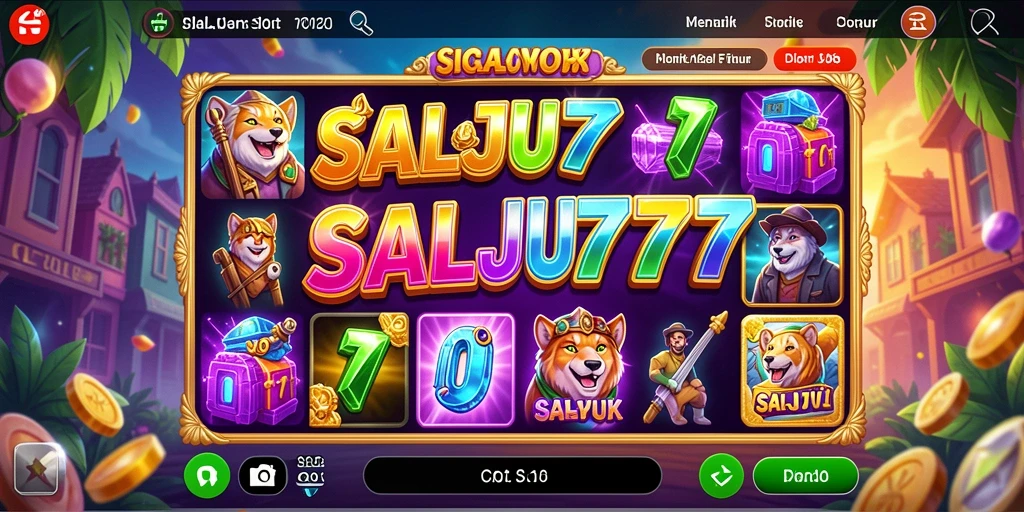Tampilan gameplay SALJU777 yang menarik dan menyenangkan.