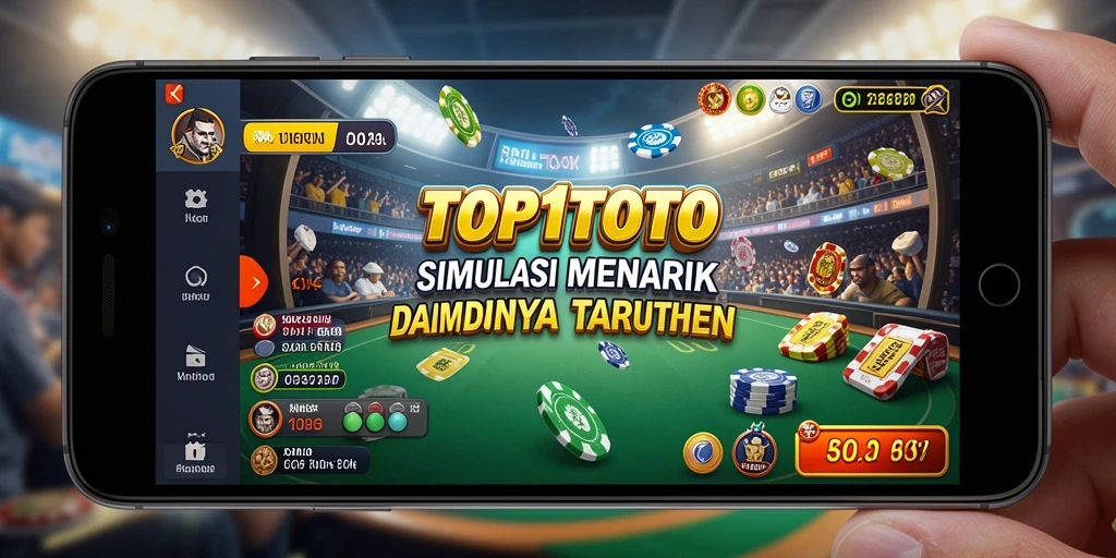 Tangkapan layar dari gameplay menarik dalam simulasi taruhan.